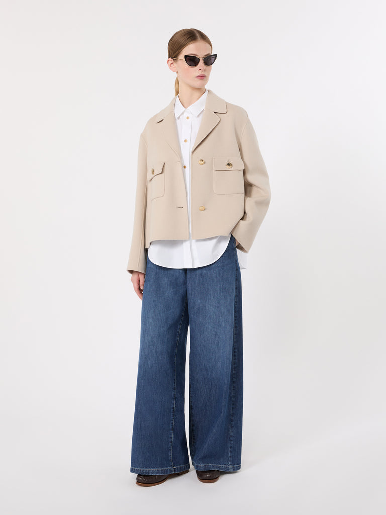 max mara double wool drap jacket
