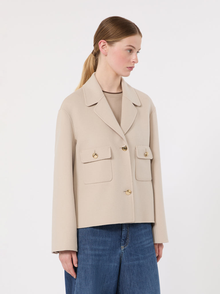 max mara double wool drap jacket