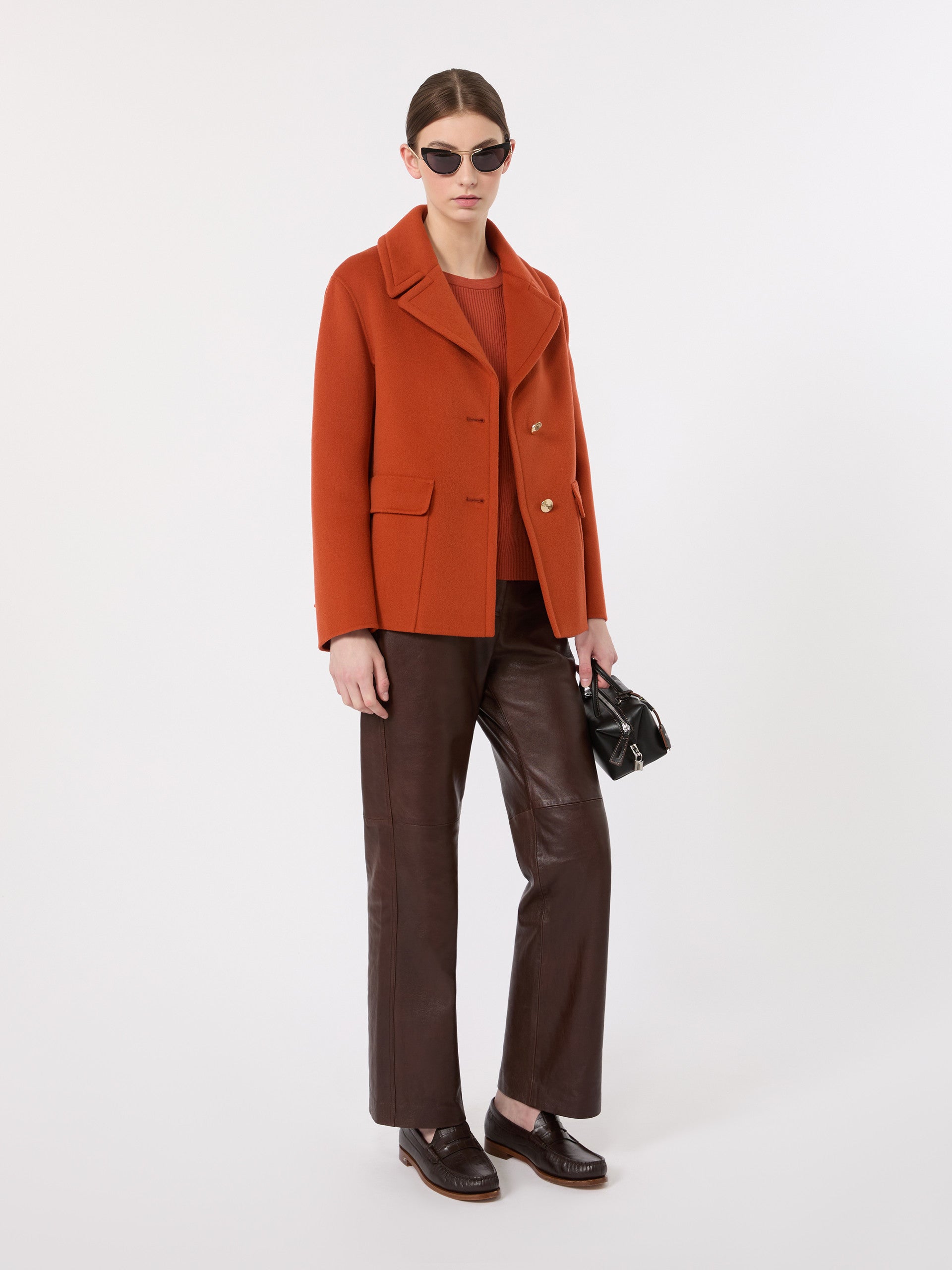 max mara drap wool single-breasted jacket for women