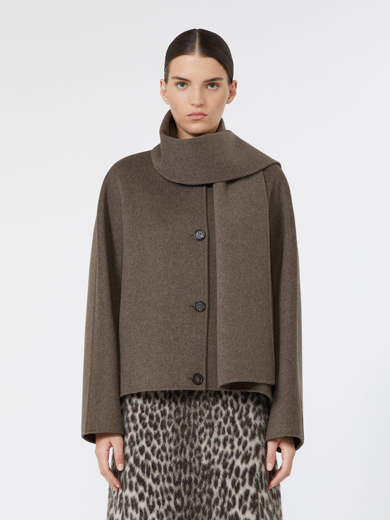 max mara cropped wool broadcloth jacket