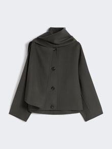 Cropped jacket in double-sided wool