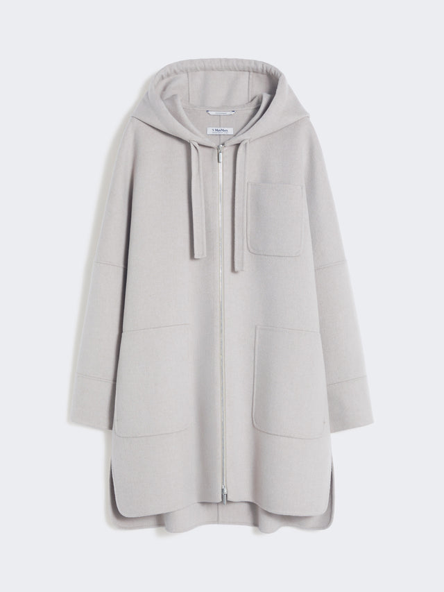 max mara double-faced wool hooded coat for women