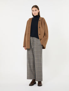 Short Double Wool Coat for Women - Camel - Max Mara UAE