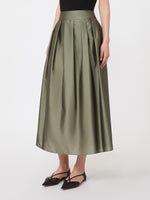 max mara pleated organza skirt for women