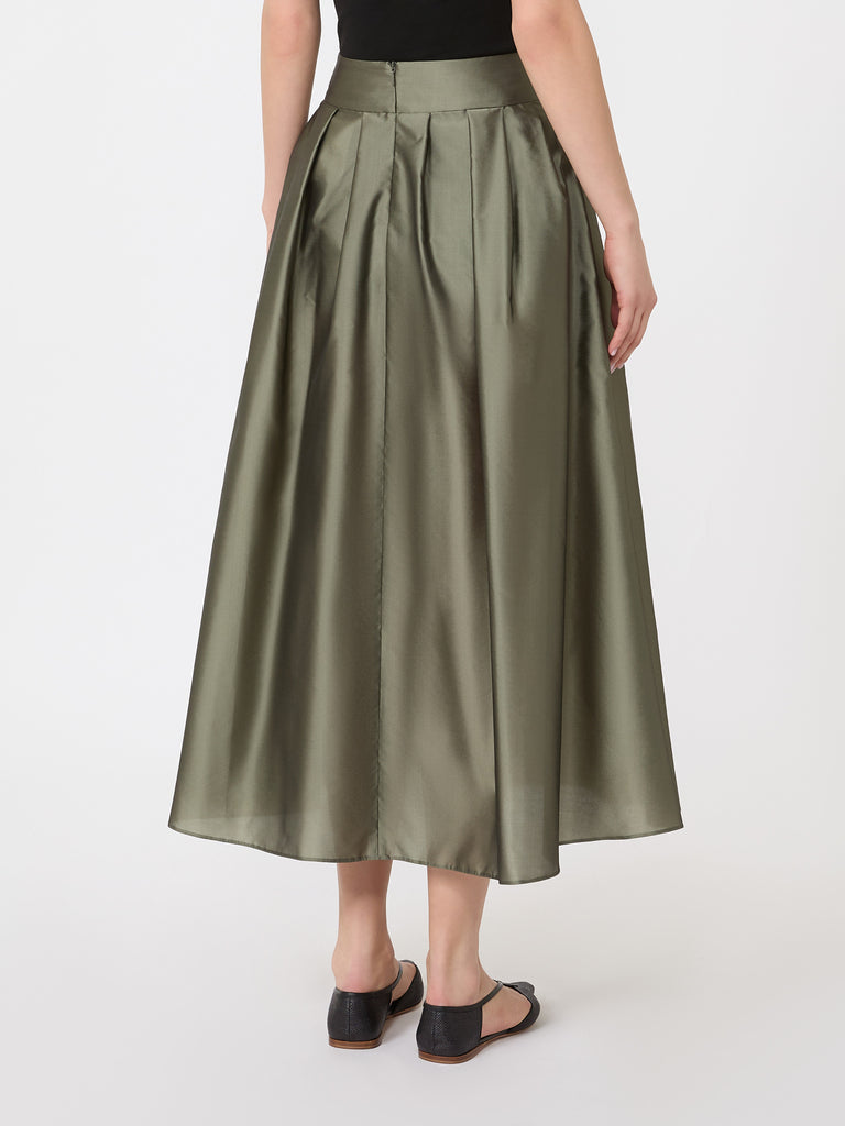 max mara pleated organza skirt