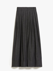 Denim-look cotton skirt