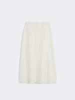 max mara cotton and linen basketweave skirt for women
