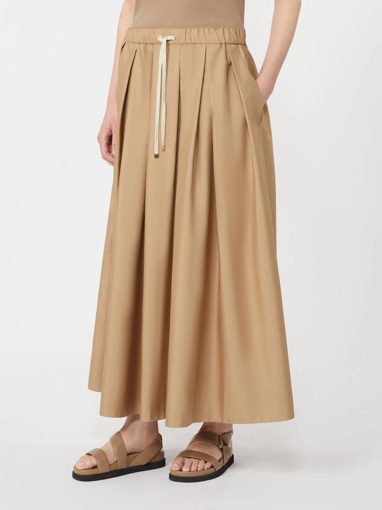 max mara cotton poplin skirt