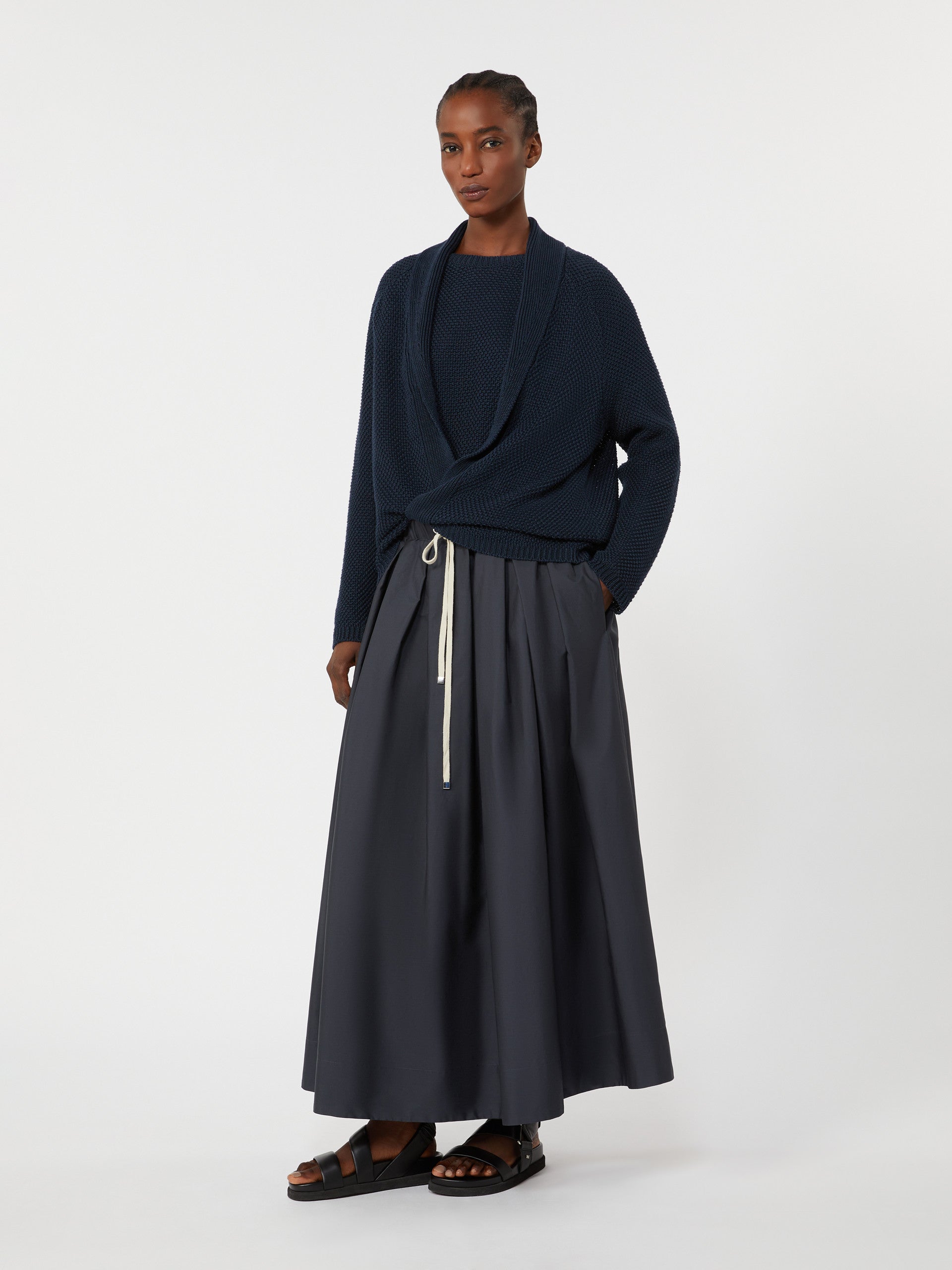 max mara cotton poplin skirt for women