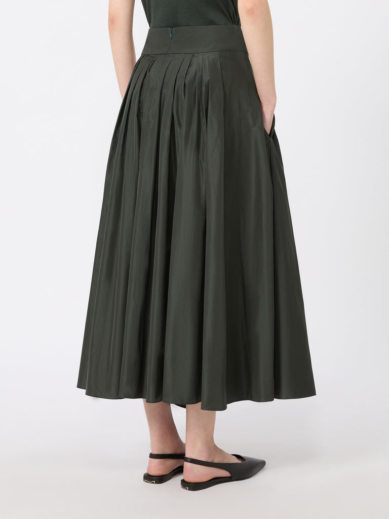 max mara taffeta pleated skirt