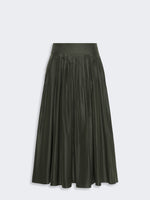 max mara taffeta pleated skirt for women