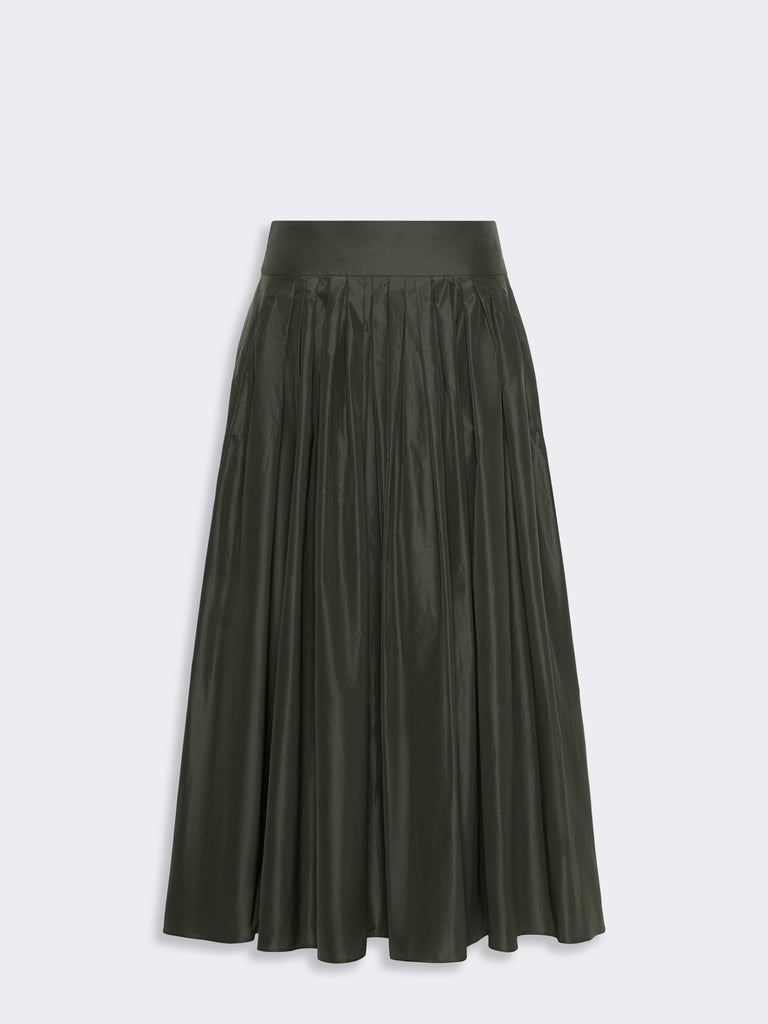 max mara taffeta pleated skirt