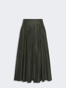 Taffeta Pleated Skirt for Women - Dark Green - Max Mara UAE