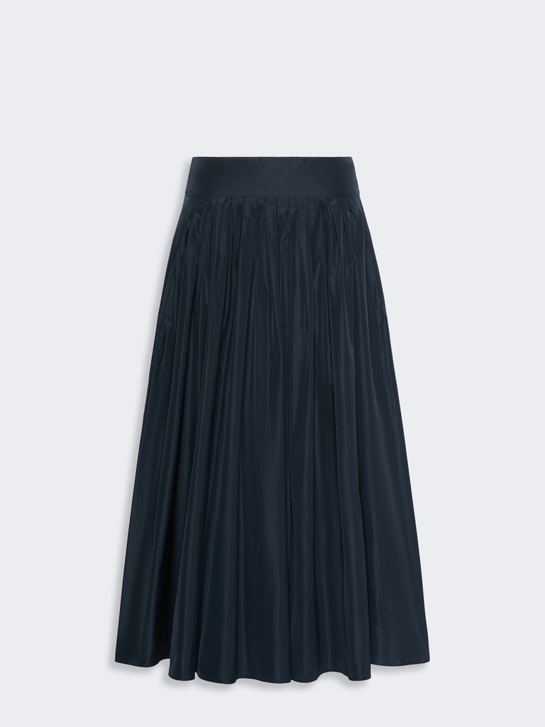 max mara taffeta pleated skirt