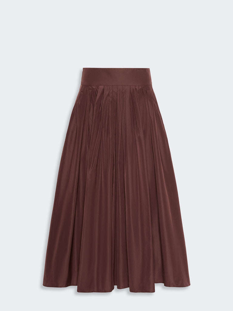 max mara taffeta pleated skirt