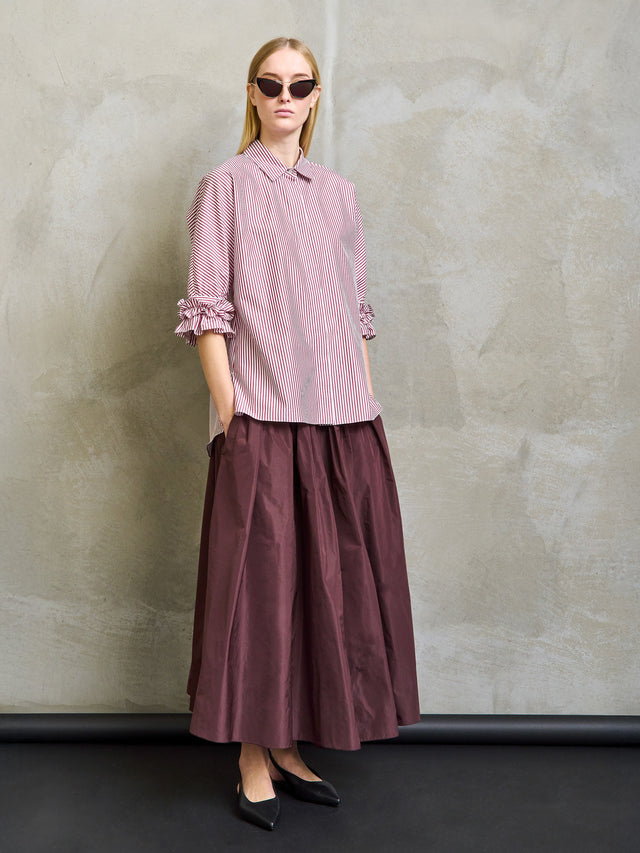 max mara taffeta pleated skirt for women