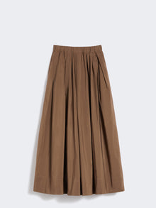 Cotton Micro Faille Skirt for Women - Brown - Max Mara UAE
