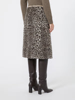 max mara jacquard wool and alpaca calf-length skirt for women