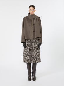 max mara jacquard wool and alpaca calf-length skirt for women