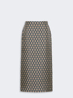 max mara printed silk twill skirt for women