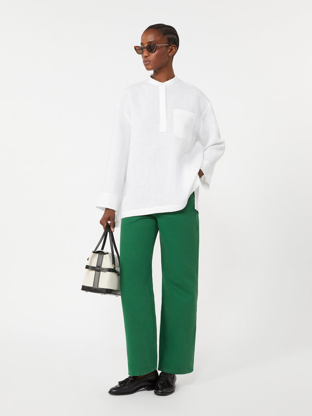 max mara pure linen shirt for women
