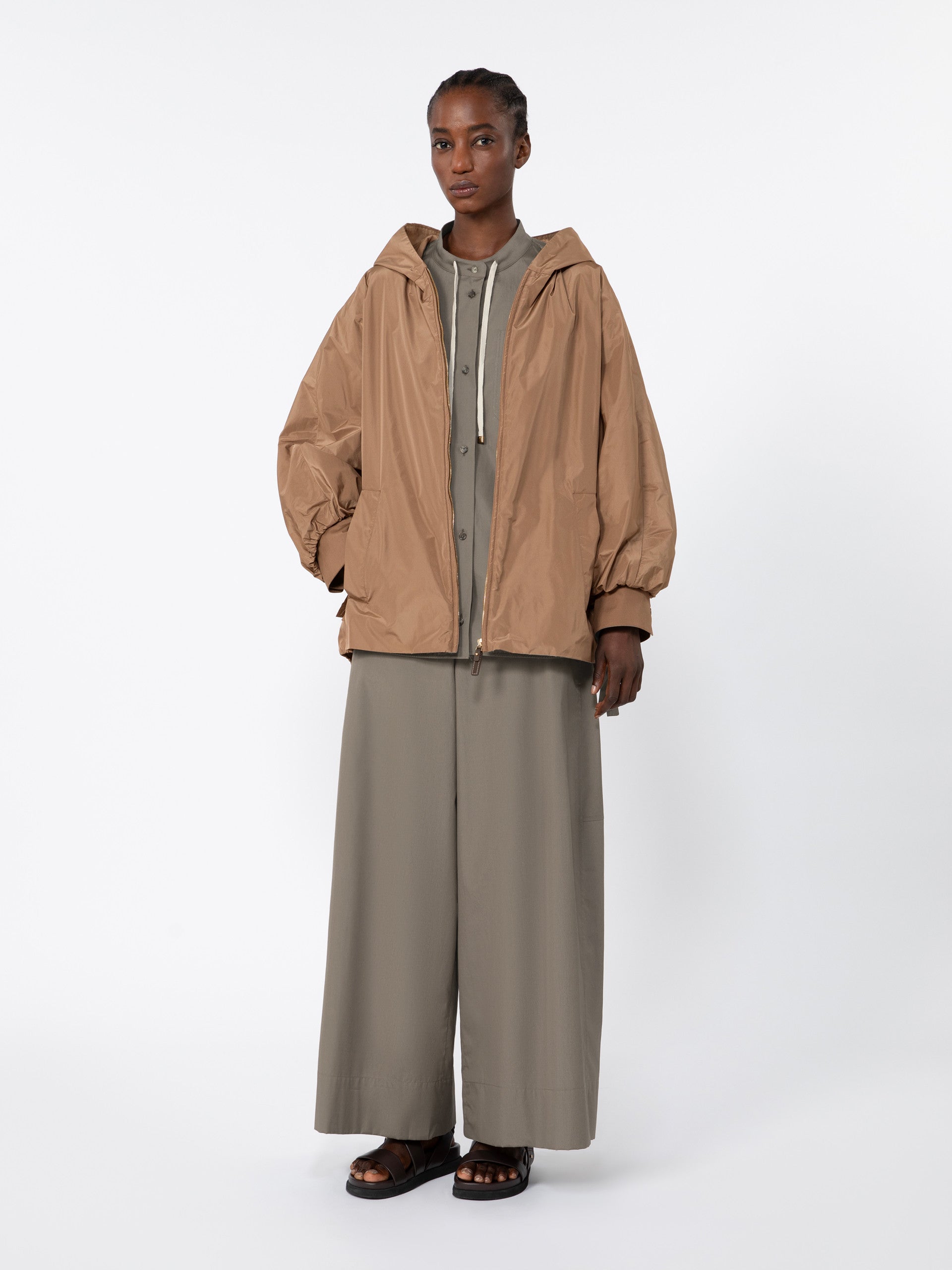 max mara asymmetrical poplin shirt for women