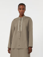 max mara asymmetrical poplin shirt for women
