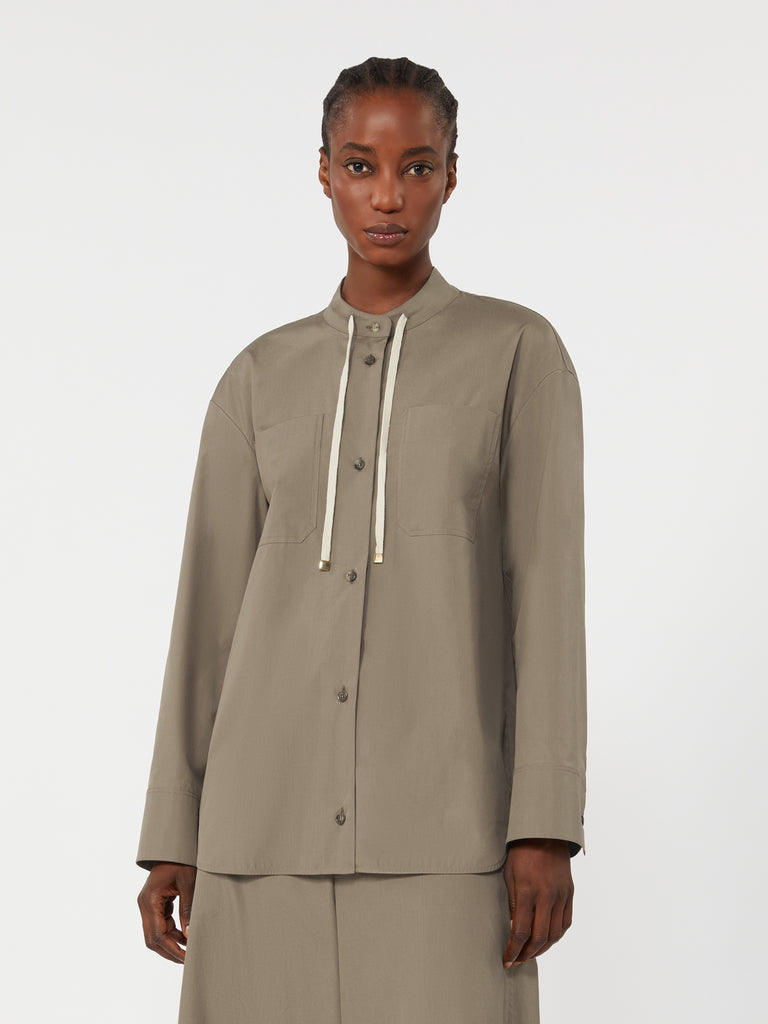max mara asymmetrical poplin shirt