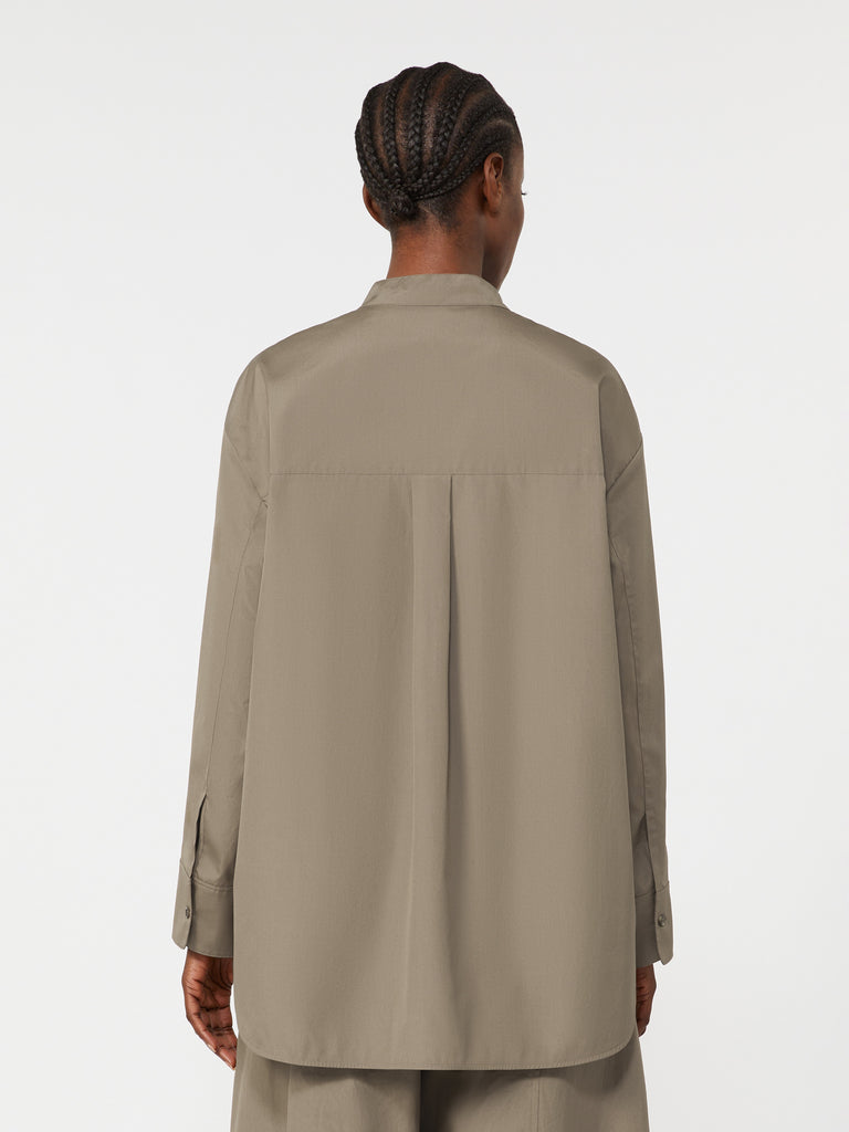 max mara asymmetrical poplin shirt