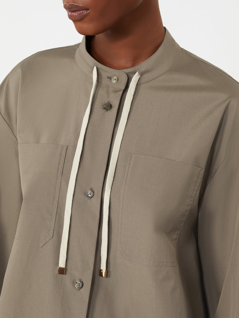 max mara asymmetrical poplin shirt