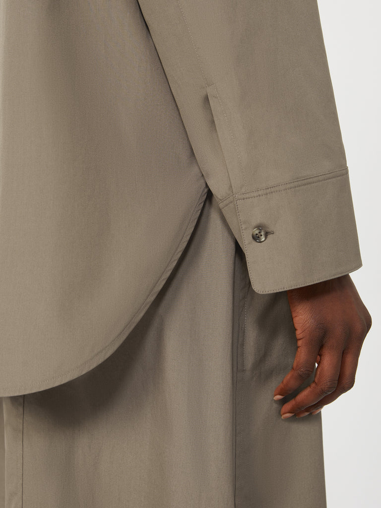 max mara asymmetrical poplin shirt