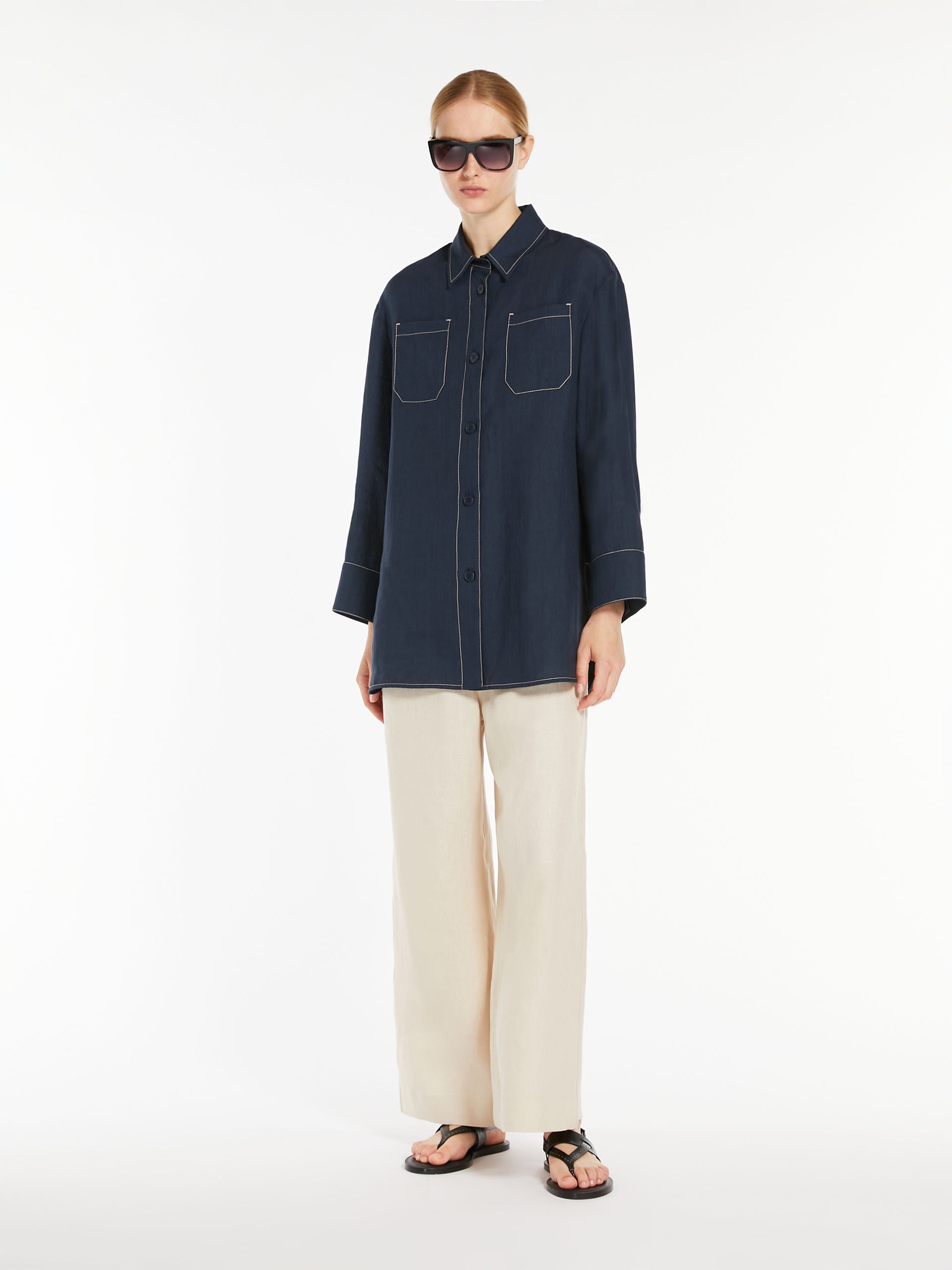 Linen canvas shirt