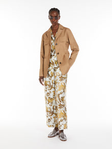 max mara printed silk pyjama shirt for women