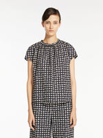 Printed cotton blouse