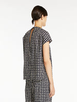 Printed cotton blouse