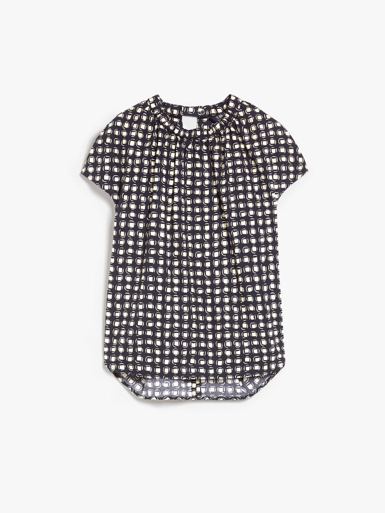 Printed cotton blouse