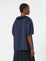 max mara cotton denim blouse for women