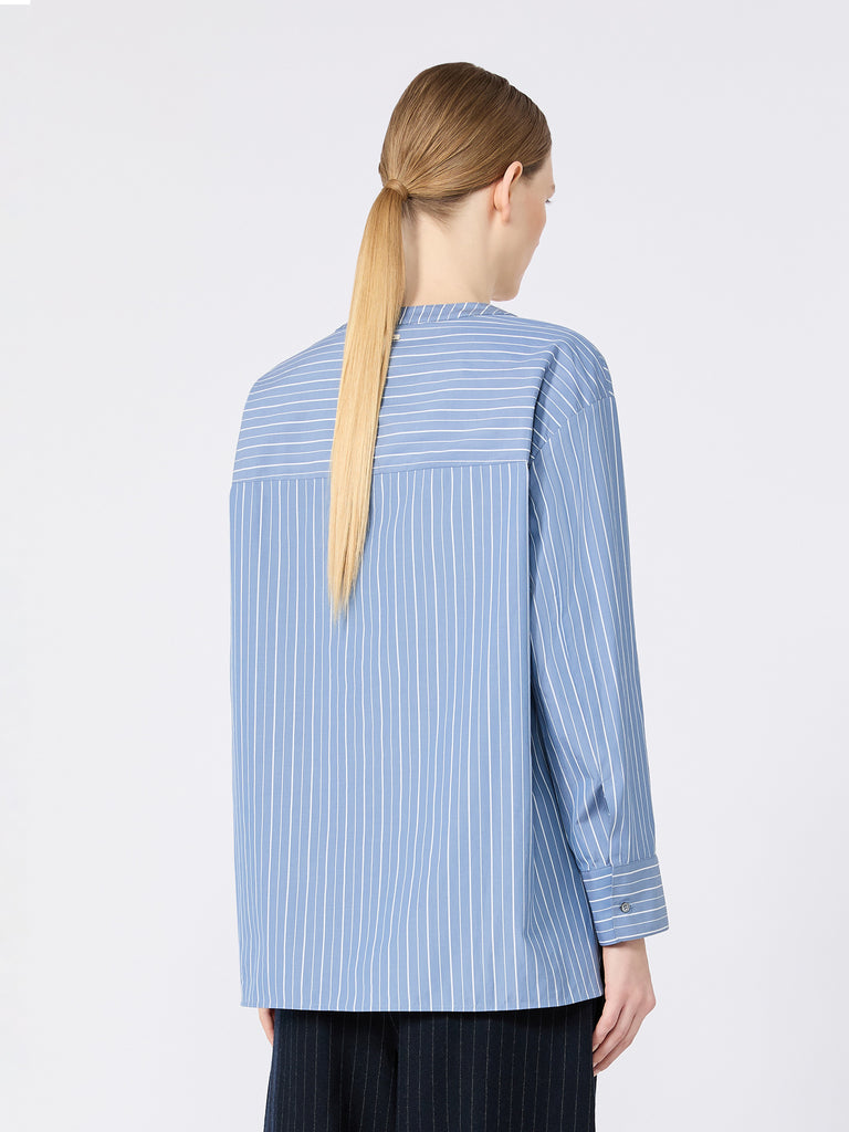 max mara striped cotton poplin shirt