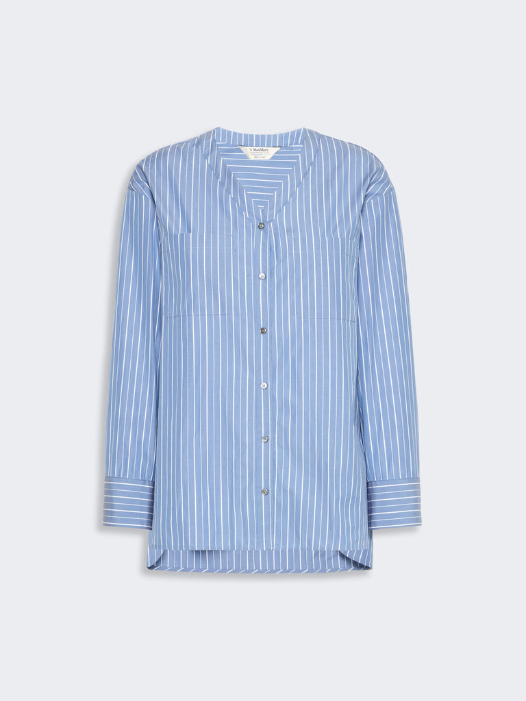 max mara striped cotton poplin shirt