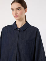 max mara wide cotton denim shirt for women