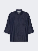 max mara wide cotton denim shirt for women