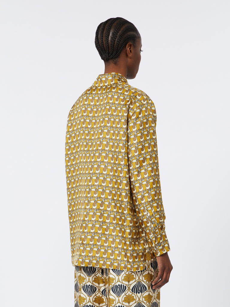 max mara reversible printed silk shirt