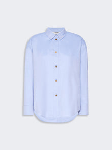 Cotton Oxford Shirt for Women - Light Blue - Max Mara UAE