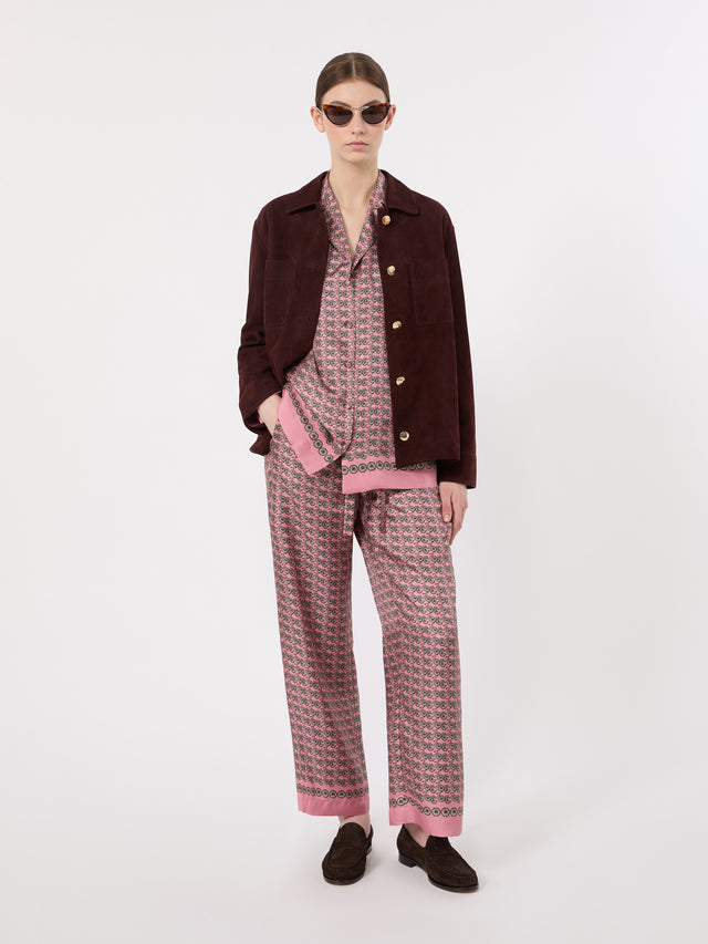 max mara printed silk shirt for women