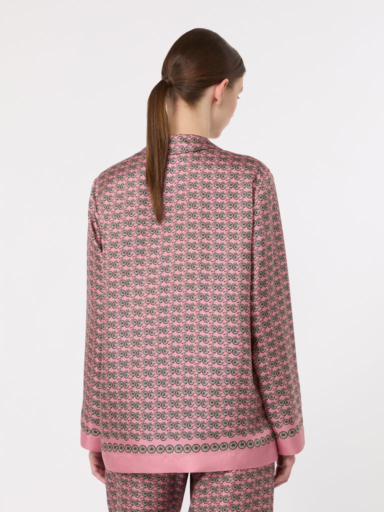 max mara printed silk shirt