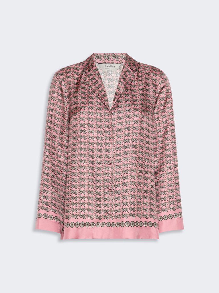 max mara printed silk shirt