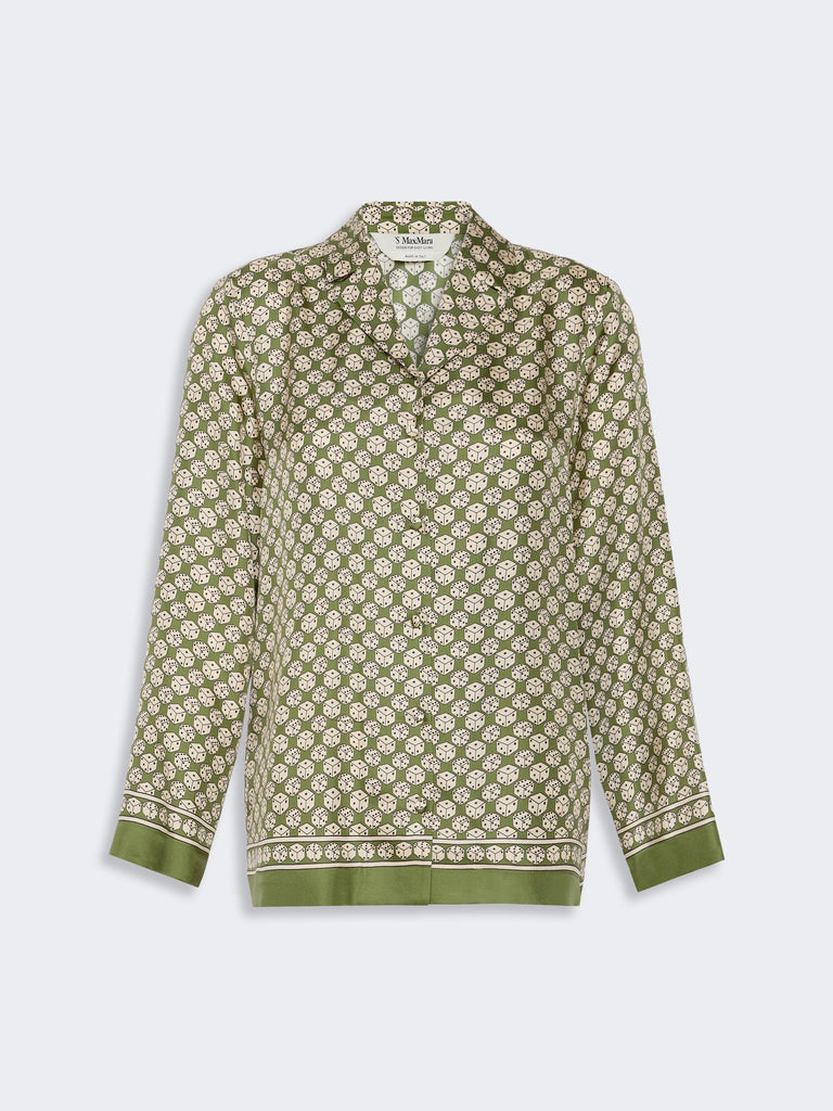 max mara printed silk shirt