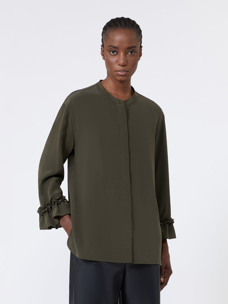 max mara silk crêpe de chine shirt