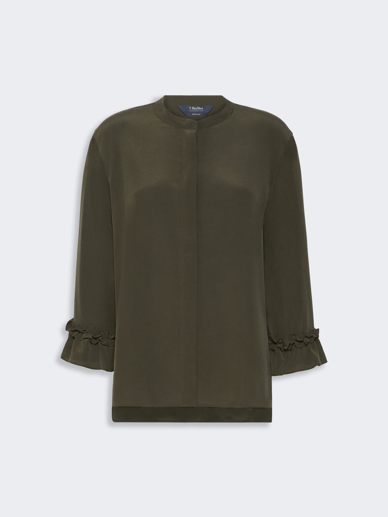 max mara silk crêpe de chine shirt