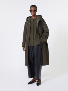 Silk Crêpe De Chine Shirt for Women - Kaki - Max Mara UAE